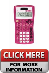 TEXAS INST TI30XIIS PINK Calculator,Scientific, 2 Line Display, Top Line 11DigitBottom Line 10, Solar, PINK Key